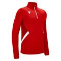 Piave 1/4 Zip Top RED/WHT 3XS Teknisk treningsgenser - Unisex