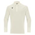 Hutton Shirt LS OFFWHT XXS Teknisk langarmet poloskjorte