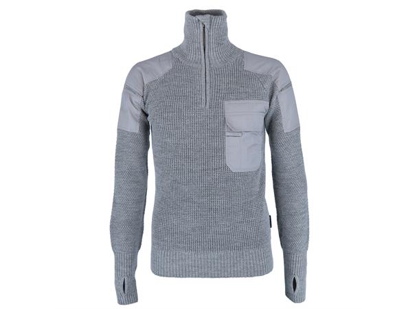 Amethyst Wool Sweather Grey M L Komfortabel ullgenser -  Unisex 