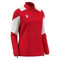 Chantico 1/4 Zip Top Wmn RED/WHT L Teknisk treningsgenser til dame