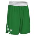 Kansas Basket Eco Shorts GRN/WHT XS Teknisk basketshorts - Unisex