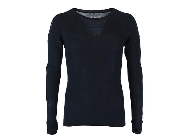 Bronitt Wool Sweater Black Beauty XL Ullundertrøye med ullmesh - Unisex 