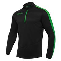 Talent Training 1/4 Zip Top BLK/GRN XL Teknisk treningsgenser  - Unisex