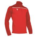 Rhine Training 1/4 Zip Top RED/WHT L Treningsgenser med 1/4 zip