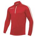 Talent Training 1/4 Zip Top RED/WHT L Teknisk treningsgenser  - Unisex